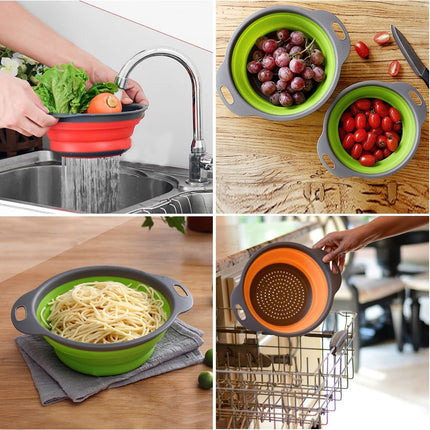 Round Foldable Silicone Colander - wnkrs