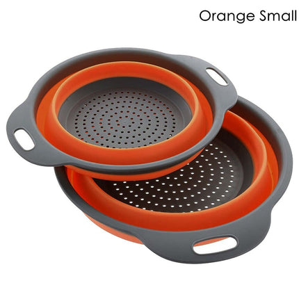 Foldable Round Silicone Colander - wnkrs