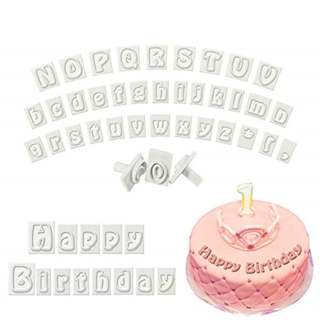Uppercase and Lowercase Alphabet Cookie Cutters Set - wnkrs