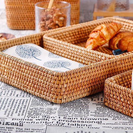 Woven Rattan Storage Tray - wnkrs