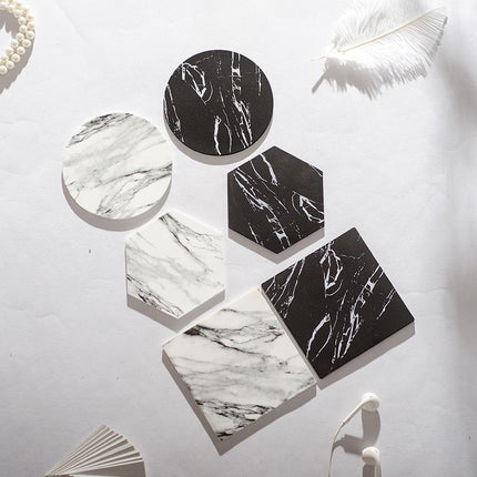 Marble Styled Non-Slip Silicone Coaster - wnkrs