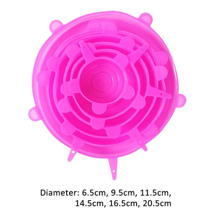 Kitchen Universal Silicone Bowl Cover Set 6 Pcs - wnkrs