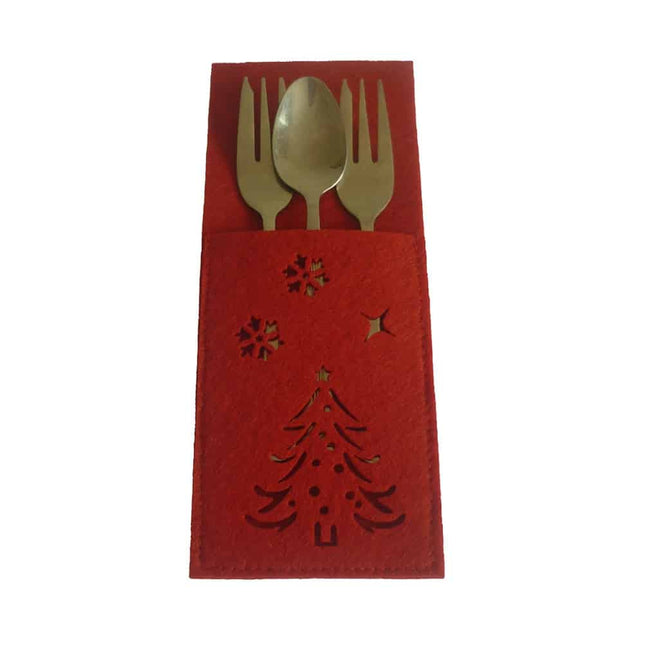 Christmas Cloth Cutlery Bags Set - wnkrs