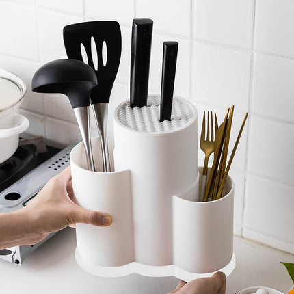 Multifunction Black / White Kitchen Utensils Holder - wnkrs