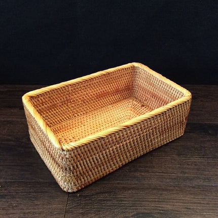 Hand-Woven Rattan Storage Basket - wnkrs