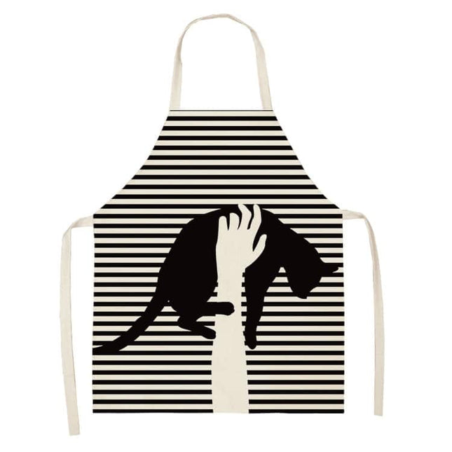 Women's Cat Printed Kitchen Apron - wnkrs