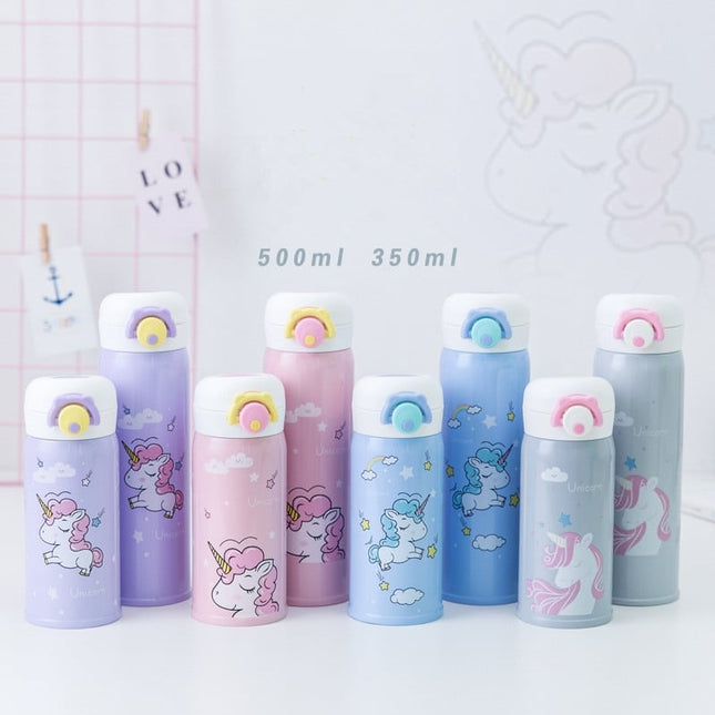 Travel Coffee Thermos with Unicorn Print - wnkrs