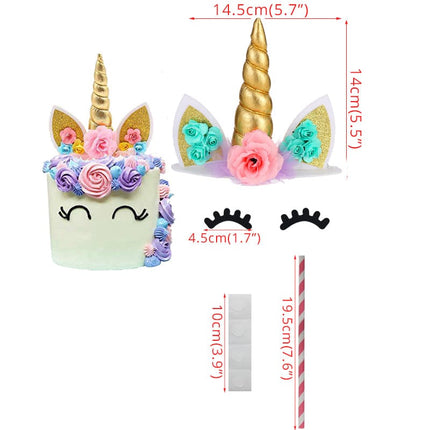 Unicorn Shaped Baby Shower Cake Toppers - Wnkrs