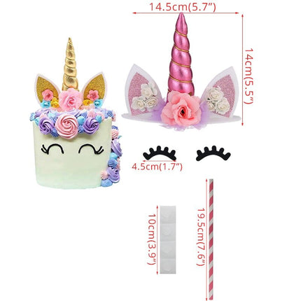 Unicorn Shaped Baby Shower Cake Toppers - Wnkrs