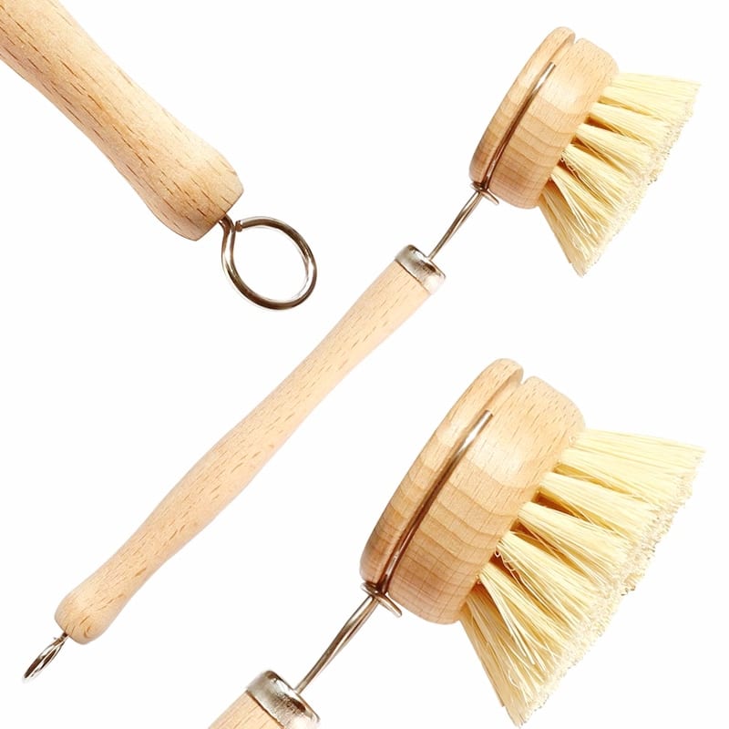 Wooden Handle Sisal Cleaning Brushes
