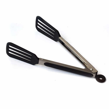 Black Stainless Steel BBQ Tongs - wnkrs