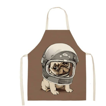 Funny Pug Print Apron - Wnkrs