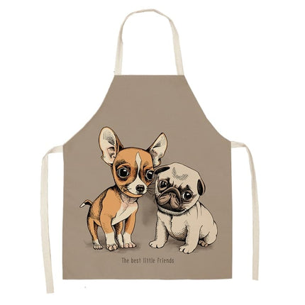 Funny Pug Print Apron - Wnkrs