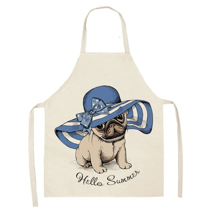 Funny Pug Print Apron - Wnkrs