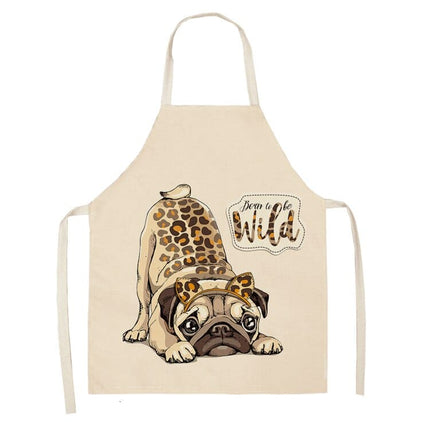 Funny Pug Print Apron - Wnkrs