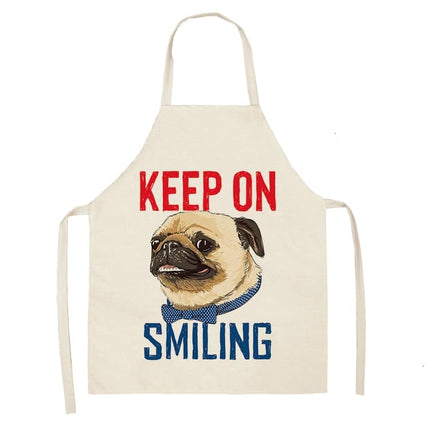 Funny Pug Print Apron - Wnkrs