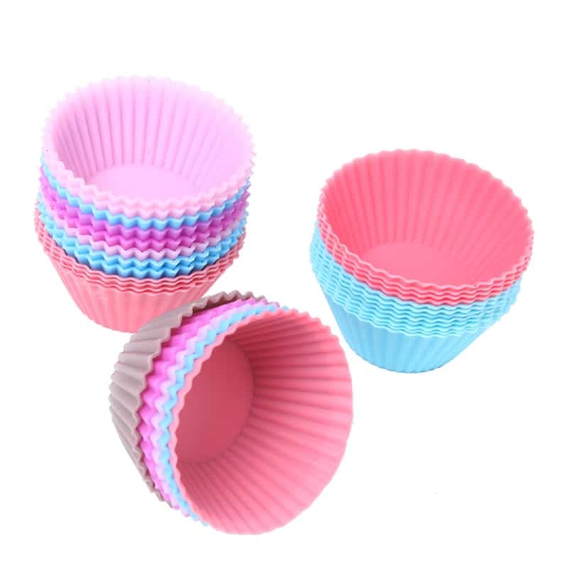 Silicone Cupcake Mold 12 Pcs Set