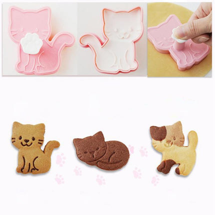 Kitten Cookie Molds 3 Pcs Set - Wnkrs