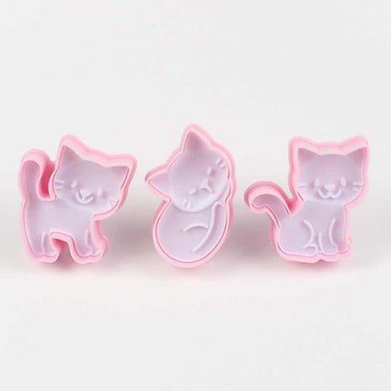 Kitten Cookie Molds 3 Pcs Set - Wnkrs