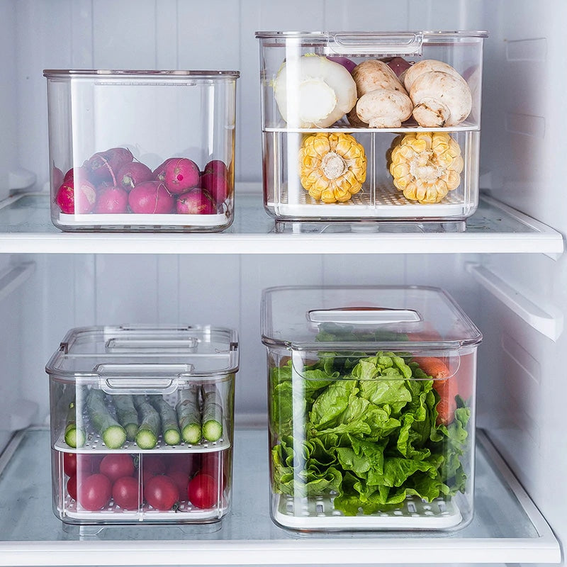 Refrigerator Food Storage Containers with Lids