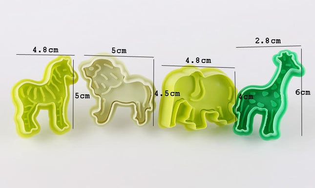 3D Animal Shaped Cookie Molds - wnkrs