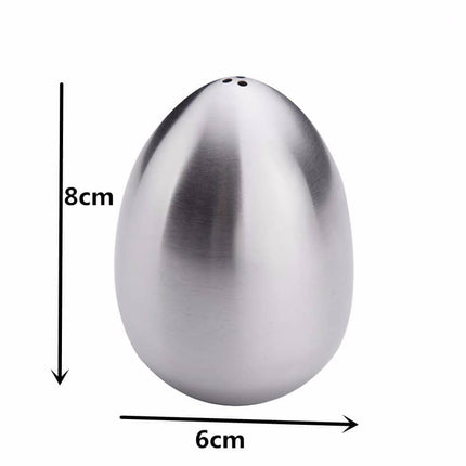 Egg Shaped Stainless Steel Pepper and Salt Jars Set - wnkrs