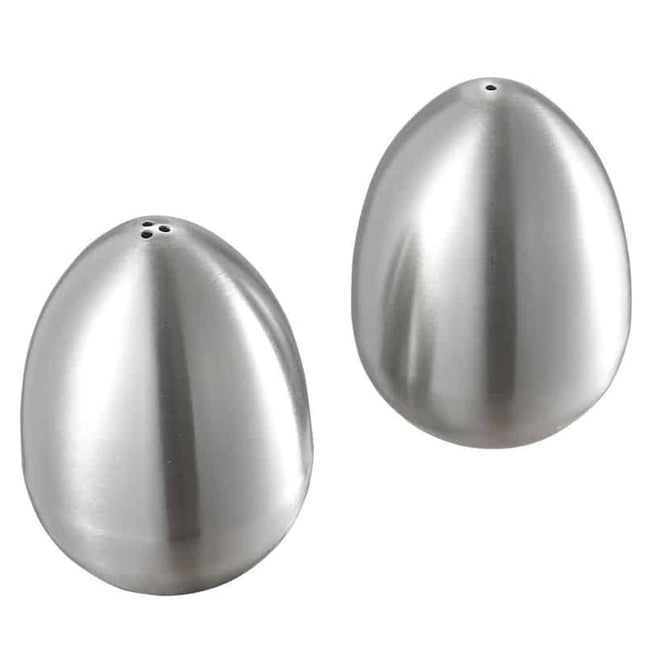 Egg Shaped Stainless Steel Pepper and Salt Jars Set - wnkrs