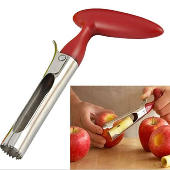 Red Kitchen Steel Fruit / Vegetable Corer - Wnkrs