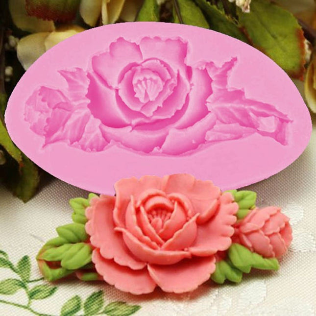 Charming Rose Shaped Eco-Friendly Silicone Baking Mold - wnkrs