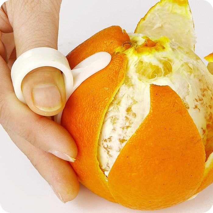 Manual Plastic Finger-Ring Orange Peeler