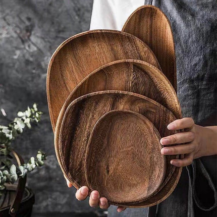 Natural Wood Irregular Tray - Wnkrs