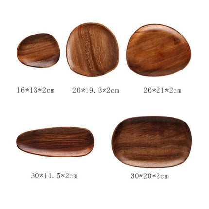 Natural Wood Irregular Tray - Wnkrs