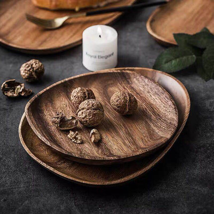 Natural Wood Irregular Tray - Wnkrs