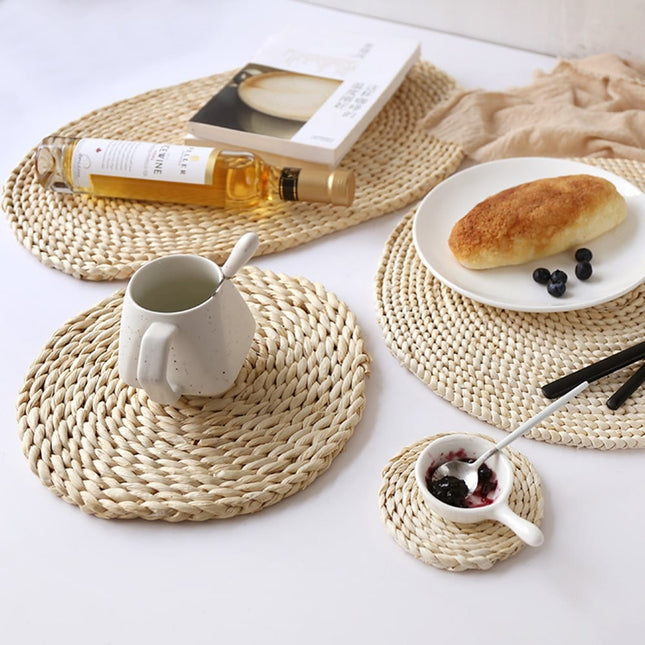 Round Rattan Table Placemat - Wnkrs