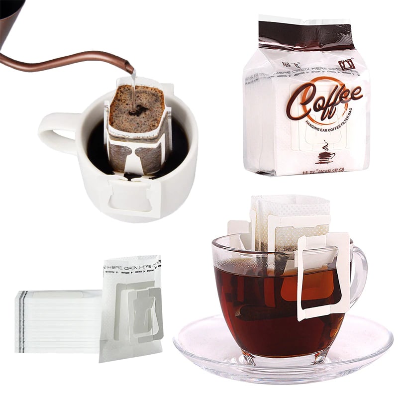 Set of 50 Disposable Coffee Filter Bags