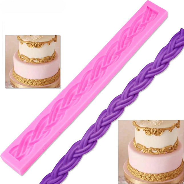 3D Long Rope Shaped Cake Mold - wnkrs