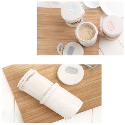 Leakproof Wheat Straw Food Container and Cup - Wnkrs
