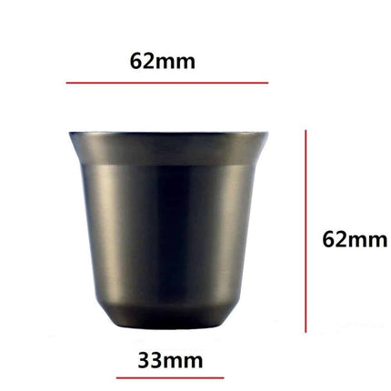 Double Wall Stainless Steel Espresso Cups 2 pcs Set - Wnkrs