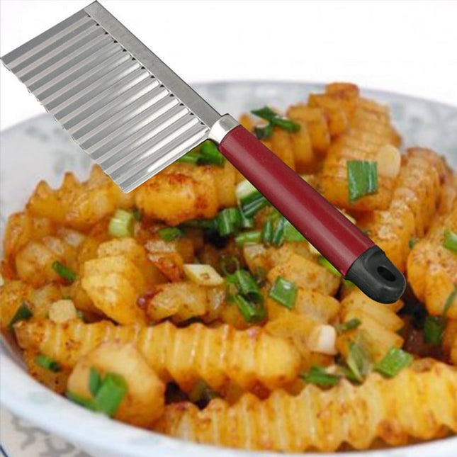Stainless Steel Wavy Edged Potato Cutter - wnkrs