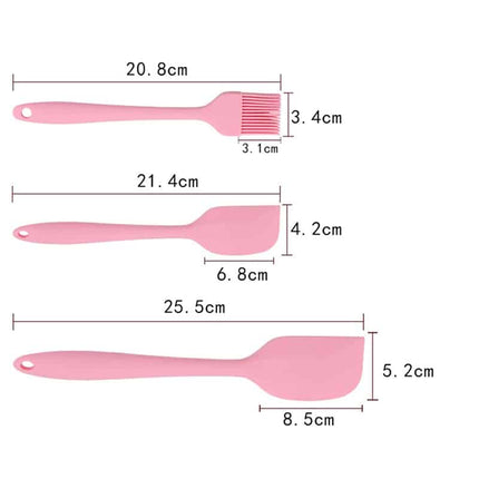 Pink Silicone Cooking Tools 6 pcs Set - wnkrs