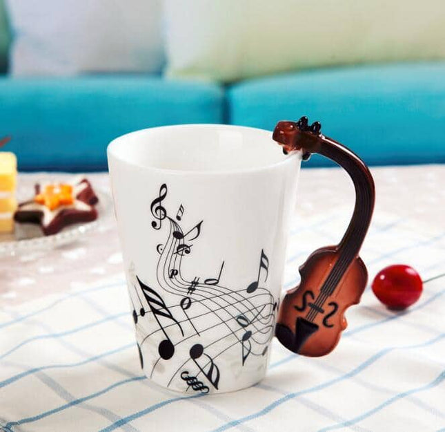 Creative Musical Instrument Themed Eco-Friendly Ceramic Mug - Wnkrs