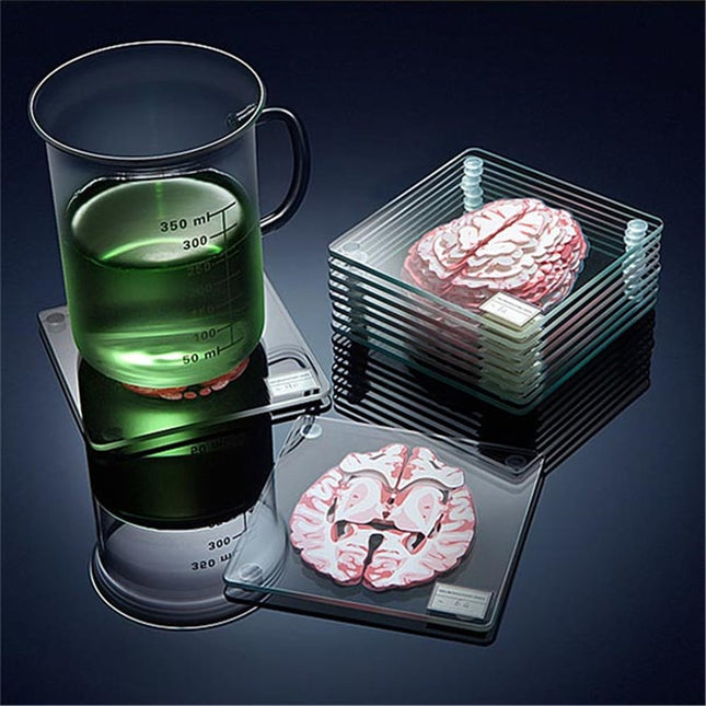 3D Brain Printed Table Coaster - wnkrs