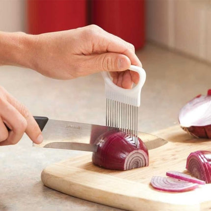 Handy Stainless Steel Vegetable Holder for Slicing - Wnkrs