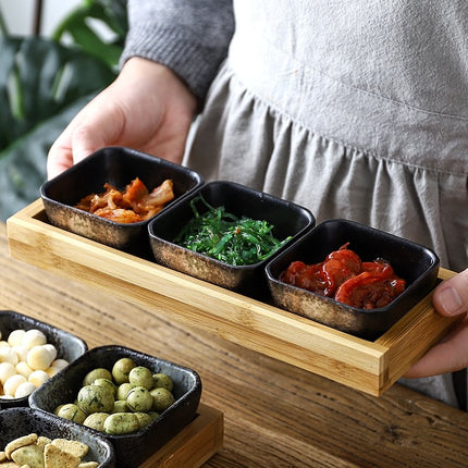 Creative Ceramic Fruit Plates Set with Tray - Wnkrs