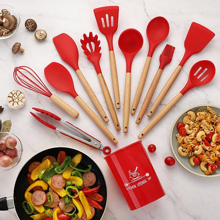 Non-Stick Silicone Kitchen Utensils Set - Wnkrs