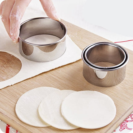 Portable Stainless Steel Dumpling Maker Molds 3 pcs Set - Wnkrs