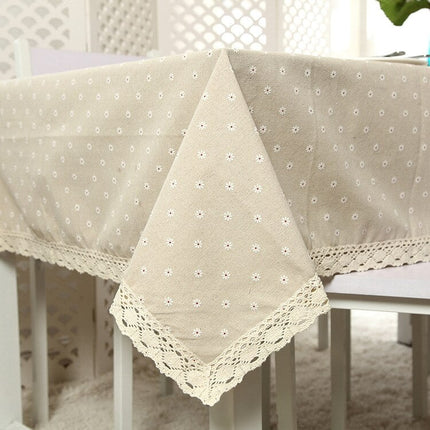 Floral Pattern Linen Tablecloths - Wnkrs