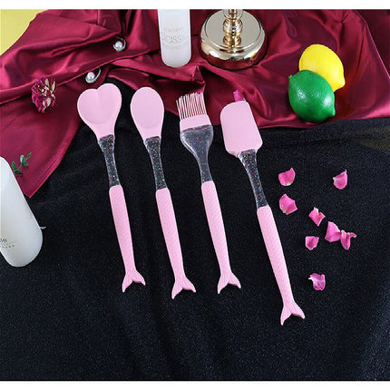 Mermaid Design Utensils 4 Pcs Set - Wnkrs