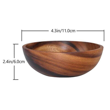 Kitchen Natural Wooden Salad Bowl - Wnkrs