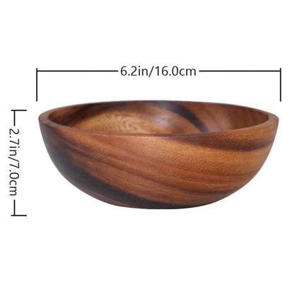 Kitchen Natural Wooden Salad Bowl - Wnkrs